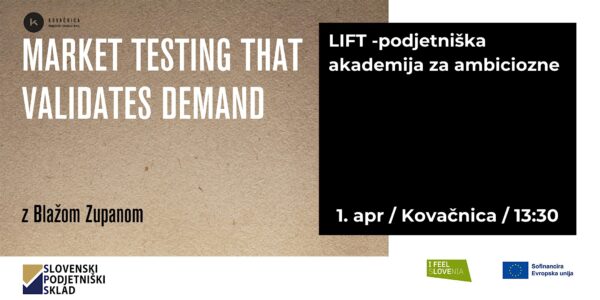 Market testing that validates demand